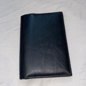 Black leather wallet